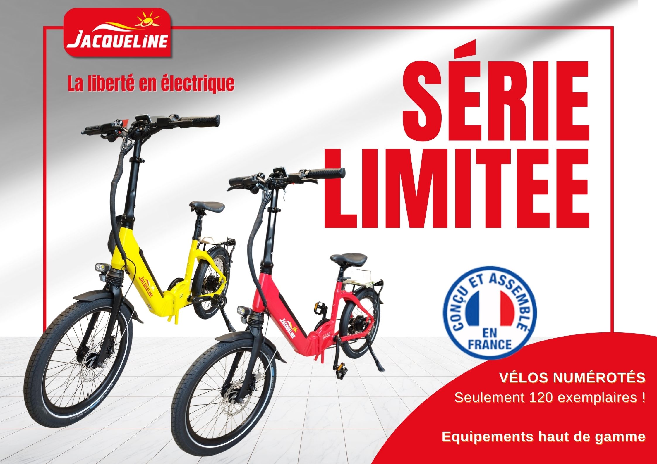 Velos electriques Jacqueline en edition limitee ETS Jacqueline